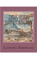 Public Domain Vintage Picture Adult Coloring Book