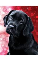 Black Labrador Puppy Notebook: Dog Wisdom Quotes(1 Valentine Puppy Journal 8.5x11)
