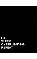 Eat Sleep Cheerleading Repeat: Isometric Graph Paper Notebook: 1/4 Inch Equilateral Triangle