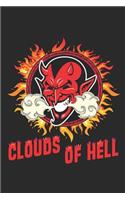 Clouds of Hell: Blank Lined Notebook for Vaper and Steamer