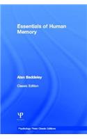 Essentials of Human Memory (Classic Edition): Classic Edition