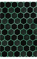 Journal Notebook Polka Dots and Hexagons Pattern 8