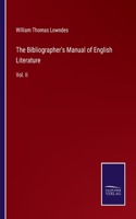 Bibliographer's Manual of English Literature