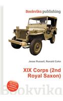 XIX Corps (2nd Royal Saxon): (English)