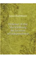 Defence of the Mecklenburg declaration of independence