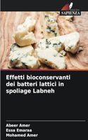 Effetti bioconservanti dei batteri lattici in spoliage Labneh