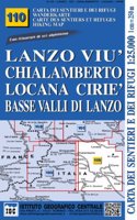 IGC Italien 1 : 25 000 Wanderkarte 110 Chialamberto