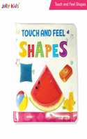 Jolly Kids Touch and Feel Shapes Learning Sensory Development Padded Board Book for Infants and Toddlers Ages 0-12 Months Gift For Baby's