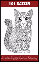 100 Katzen Stressabbau-Designs für Erwachsene Entspannung