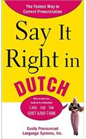 Say It Right in Dutch