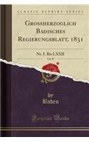 Großherzoglich Badisches Regierungsblatt, 1831, Vol. 49