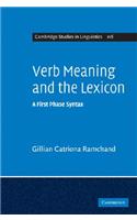 Verb Meaning and the Lexicon