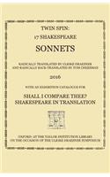 Twin Spin - 17 Shakespeare Sonnets Radically Translated and Back-Translated by Ulrike Draesner and Tom Cheesman