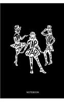 Tap Tap Tap Notebook: Dot Grid Journal 6x9 - Tap Dance Dancing Step Dancer Gift