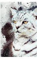 Notebook: Lined Notebook Watercolor Journaling Ruled Workbook Diary For Animals cat lovers Children Gifts (107 pages, 6x9)