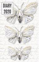 2020 Daily Diary Journal, Pretty Moths
