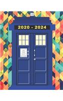 2020-2024 Five Year Planner Tardis Notebook Journal
