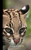 ocelot notebook: small lined Ocelot Notebook / Travel Journal to write in (6'' x 9'') 120 pages
