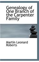 Genealogy of One Branch of the Carpenter Family