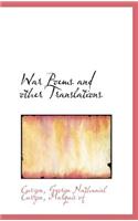 War Poems and Other Translations