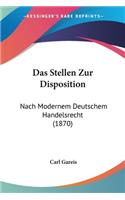 Das Stellen Zur Disposition