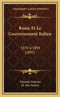 Rome Et Le Gouvernement Italien