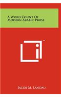 Word Count of Modern Arabic Prose