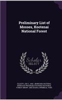 Preliminary List of Mosses, Kootenai National Forest