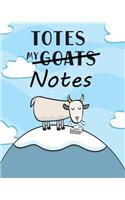 Totes My (Goats) Notes Sketchbook