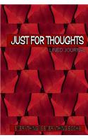 Just For Thoughts Soft Cover Lined Journal/Notebook (Red Basket Weave)