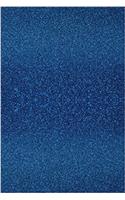 Dark Blue Glitter Journal
