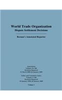 WTO Dispute Settlement Decisions: Bernan's Annotated Reporter Cumulative Index Annotations