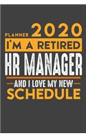 Planner 2020 for retired HR MANAGER