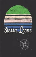 Sierra Leone: Sierra Leonean Vintage Flag Personalized Retro Gift Idea for Coworker Friend or Boss Planner Daily Weekly Monthly Undated Calendar Organizer Journal