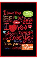 I love you: Notebook Journal for Couples They're Both Sure to Love.... with more than 100 lined page - Composition Size (6*9) / simple design