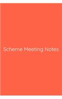 Scheme Meeting Notes Notebook