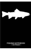 Fishing Notebook 120 Pages: 6"x 9'' Graph Paper 4x4 Squares per Inch Paperback Brook Trout Fish-ing Freshwater Game Fly Journal Notes Day Planner Notepad Log-Book Paper Sheets 