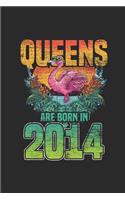 Queens Are Born In 2014: Small Lined Notebook (6 X 9 -120 Pages) for Birthday Gift Idea for Women