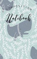 Composition Notebook: College Ruled 6" x 9" Artic Whales Design Writing Notes Journal, Office, Kids, School and college student