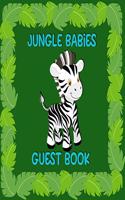 Jungle Babies Guest book: Baby Shower Log Book for Guests With Room For Pictures