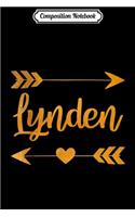Composition Notebook: LYNDEN WA WASHINGTON Funny City Home Roots USA Women Gift Journal/Notebook Blank Lined Ruled 6x9 100 Pages