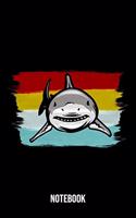 Notebook: Tiger Shark Notebook Blank Line Shark Sea Animal Journal Lined with Lines 6x9 120 Pages Checklist Record Book Take Notes Gift Planner Paper Men Wome