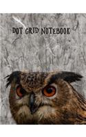 Dot Grid Notebook: Owl Cover 5 MM Dot Grid 100 Pages(1 Owl Series Notebooks)