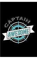 Captain Awesome: Blank Lined Journal to Write in - Ruled Writing Notebook