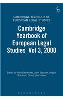 Cambridge Yearbook of European Legal Studies Vol 3, 2000