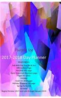 Purple Ice 2017-2018 Day Planner