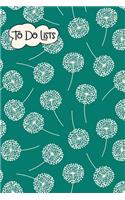 To-Do List Notebook Dandelions Pattern 4