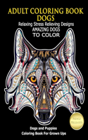 Adult Coloring Book Dogs