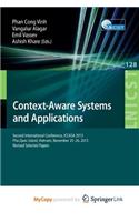 Context-Aware Systems and Applications