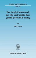 Der Ausgleichsanspruch Des Kfz-Vertragshandlers Gemass 89b Hgb Analog